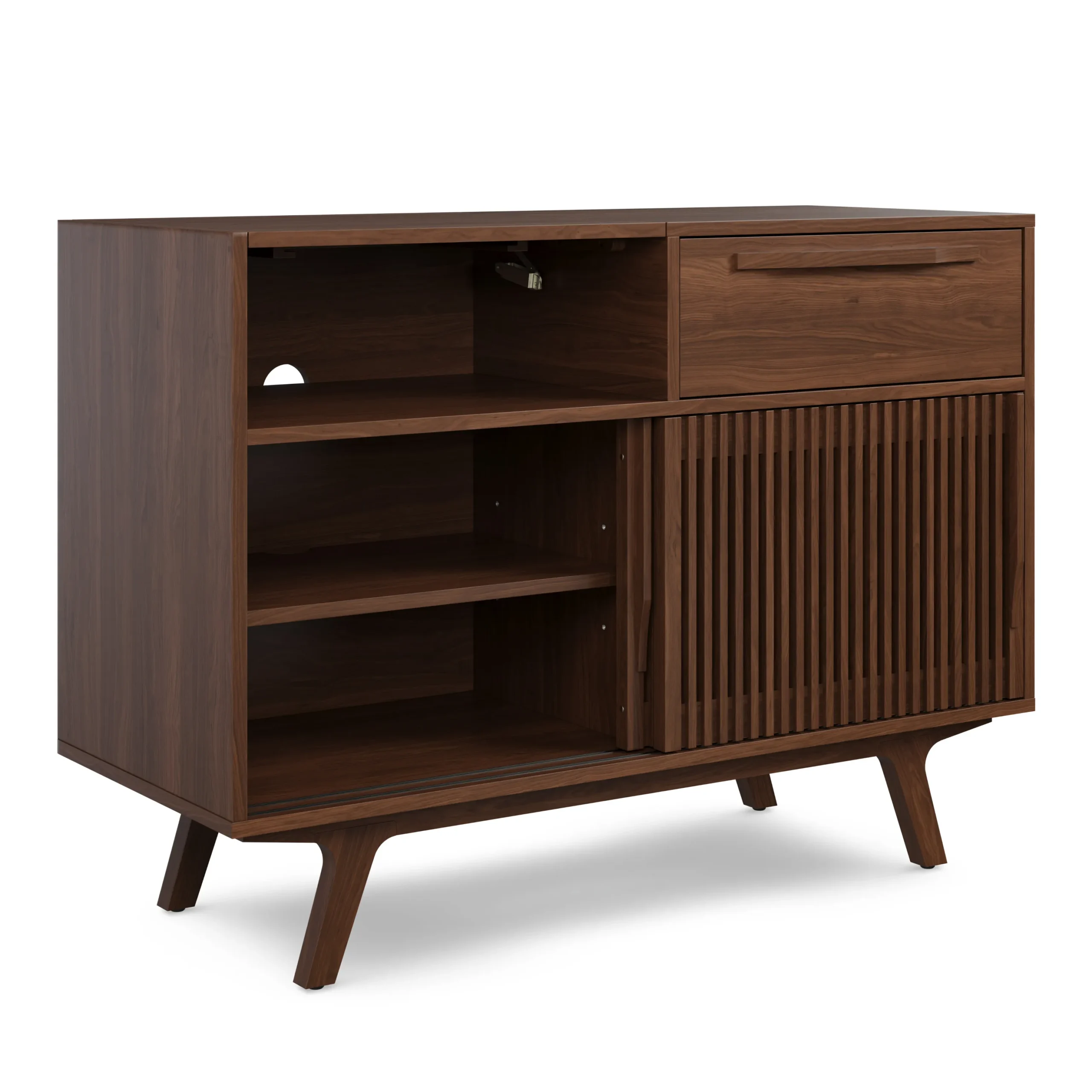 Jokuna 48_ Vinyl Media Unit - Walnut - Image 8