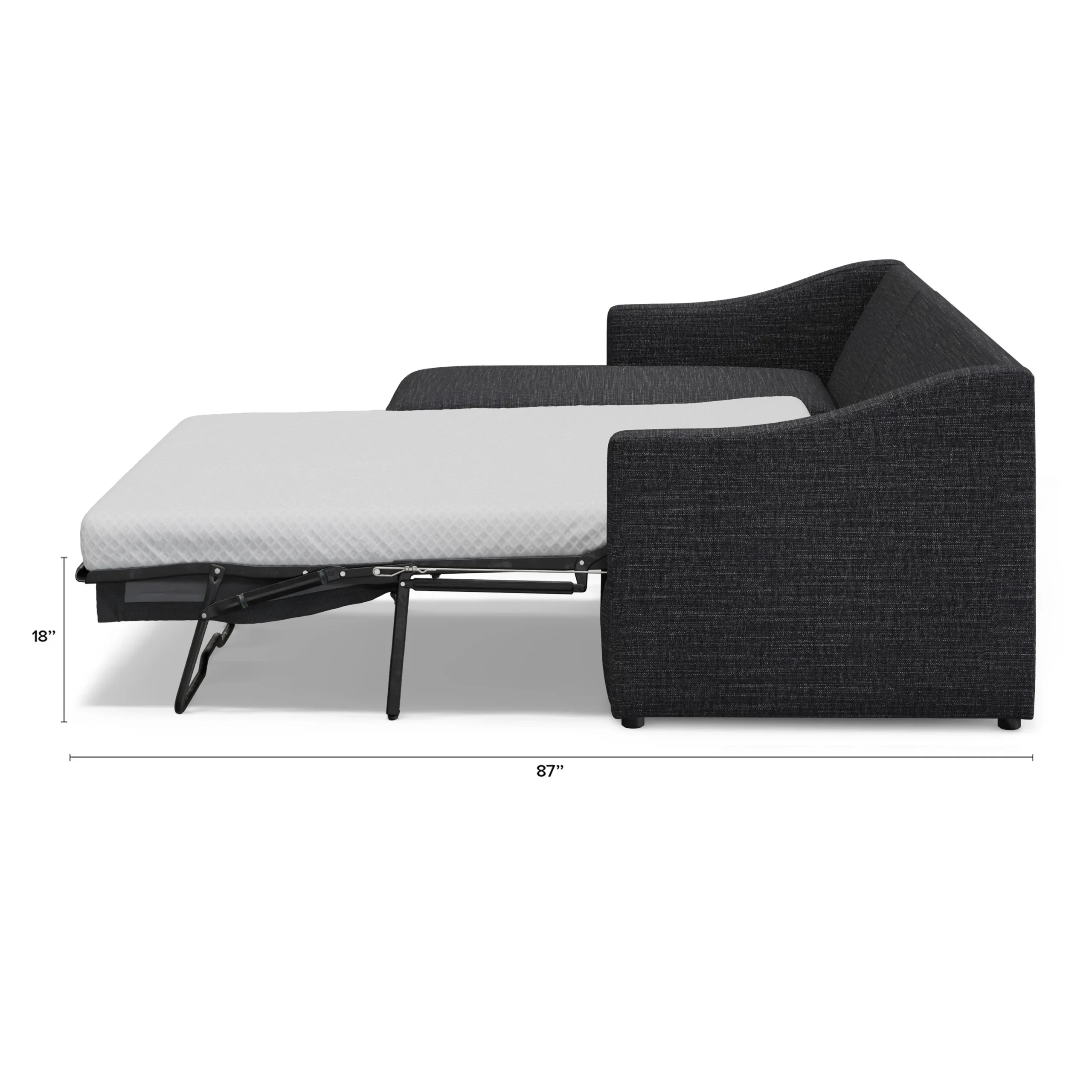 Landry 109_ Left Storage Sleeper Sectional - Napa Charcoal - Image 14