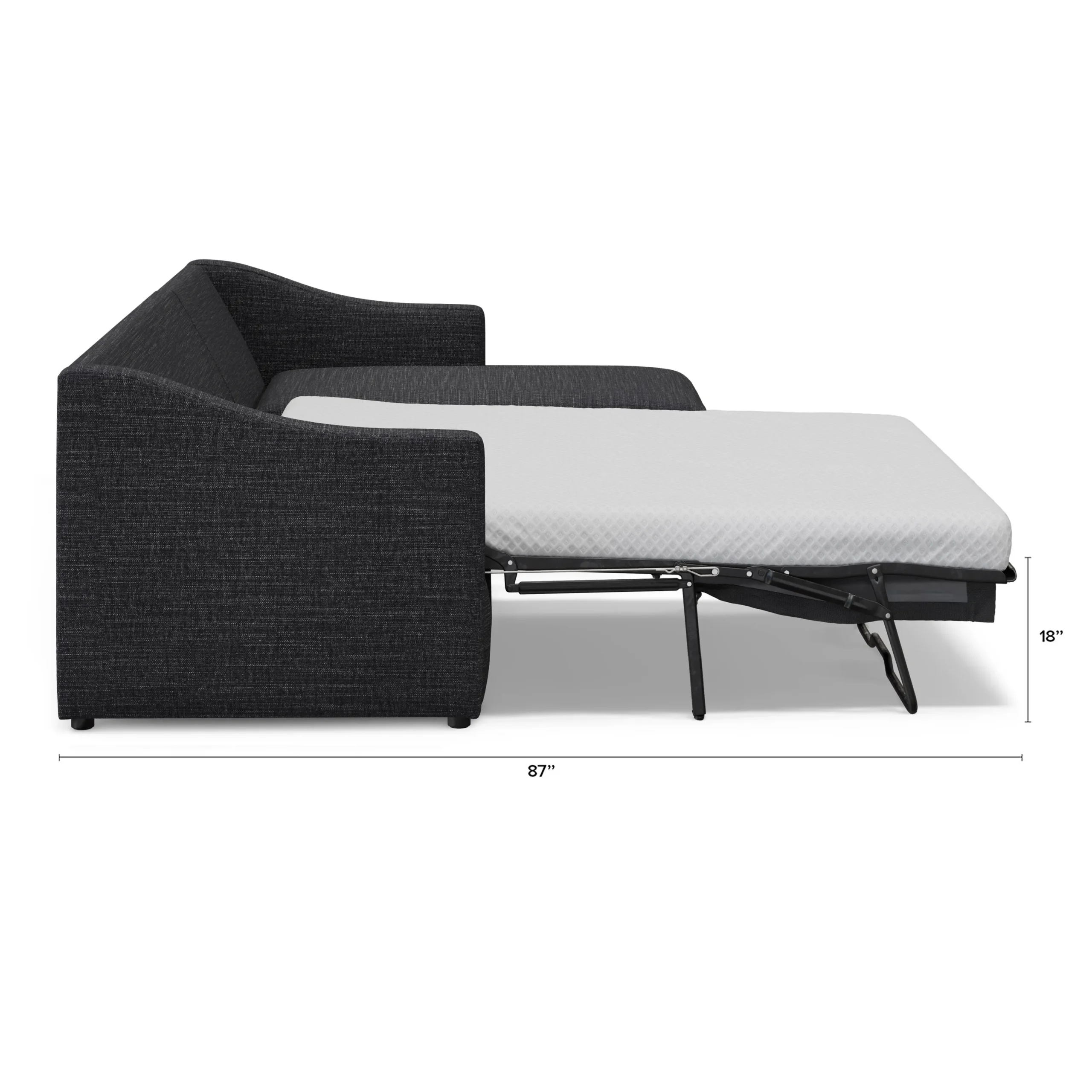 Landry 109_ Right Storage Sleeper Sectional - Napa Charcoal - Image 14