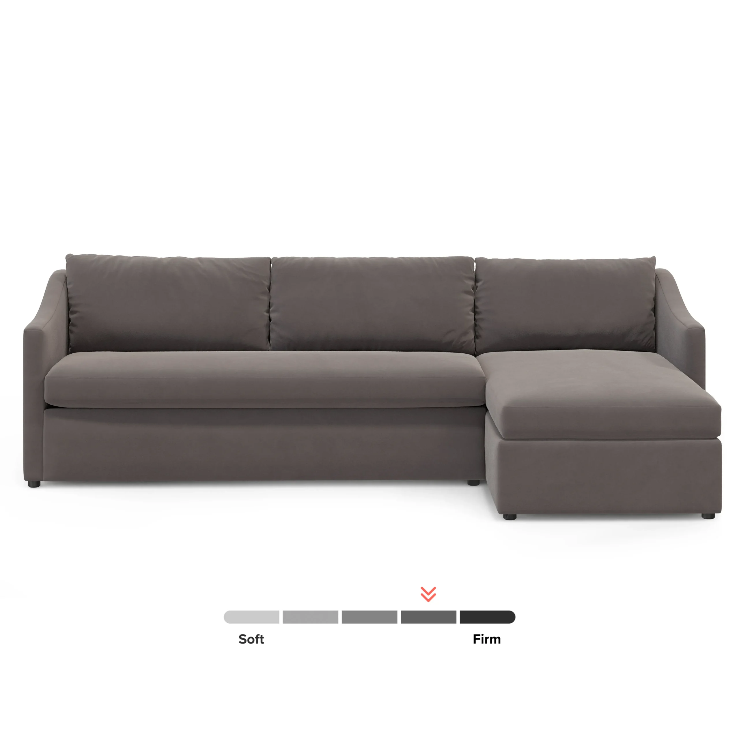 Landry 109_ Velvet Right Storage Sleeper Sectional - Hale Warm Gray - Image 11