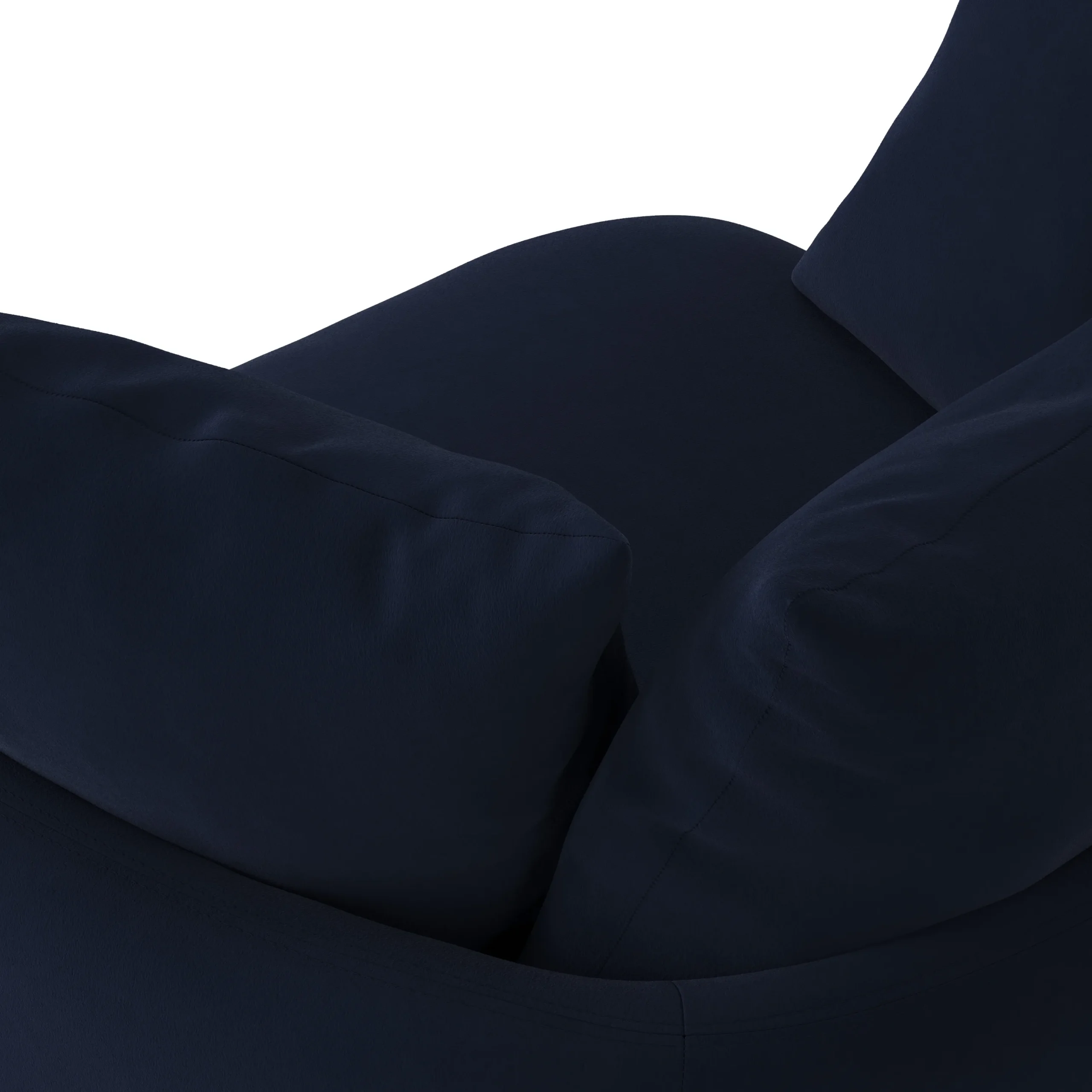 Leigh 47_ Grand Velvet Swivel Lounge Chair - Hale Ink - Image 5