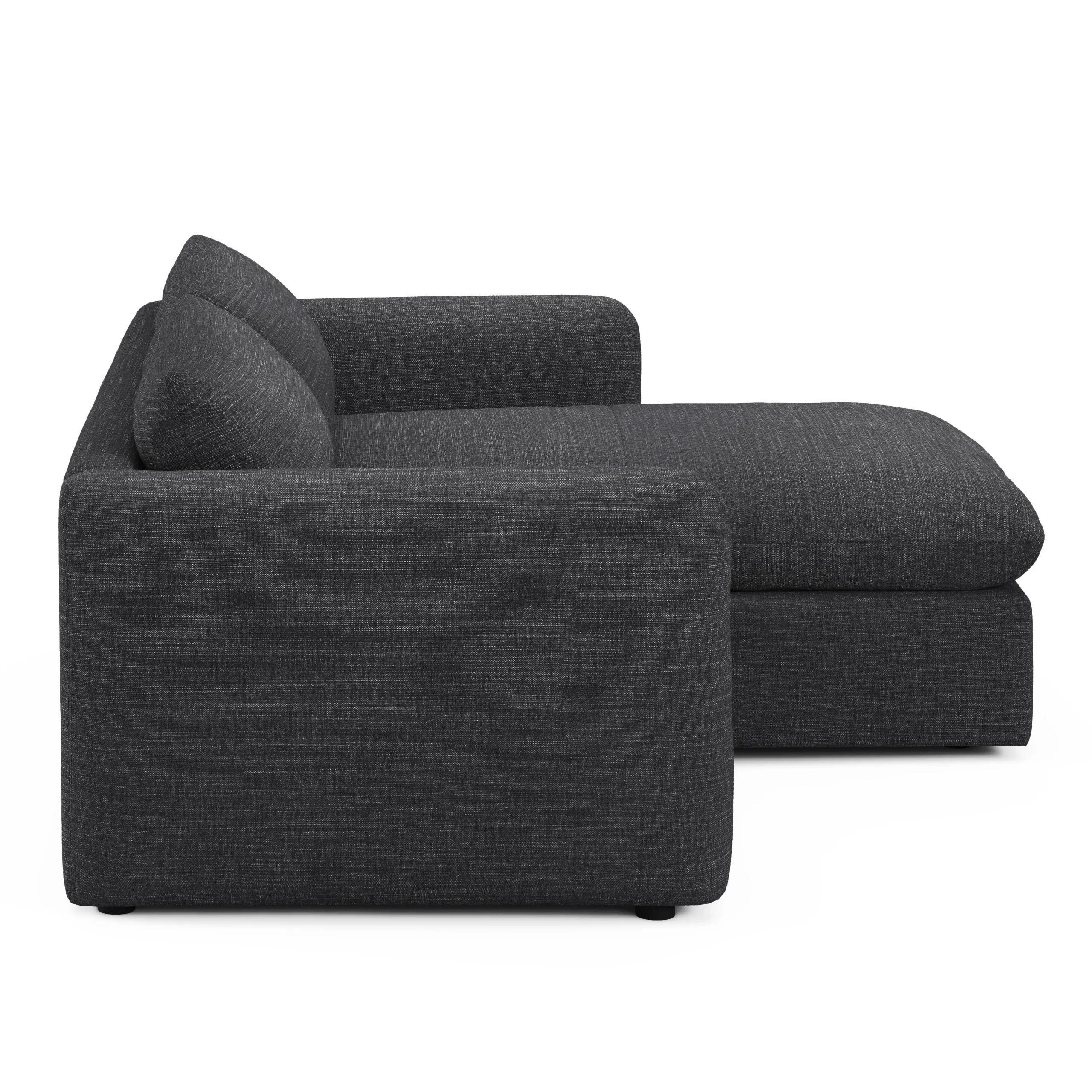 Leigh 86_ Reversible Storage Sleeper Sectional- Napa Charcoal - Image 14