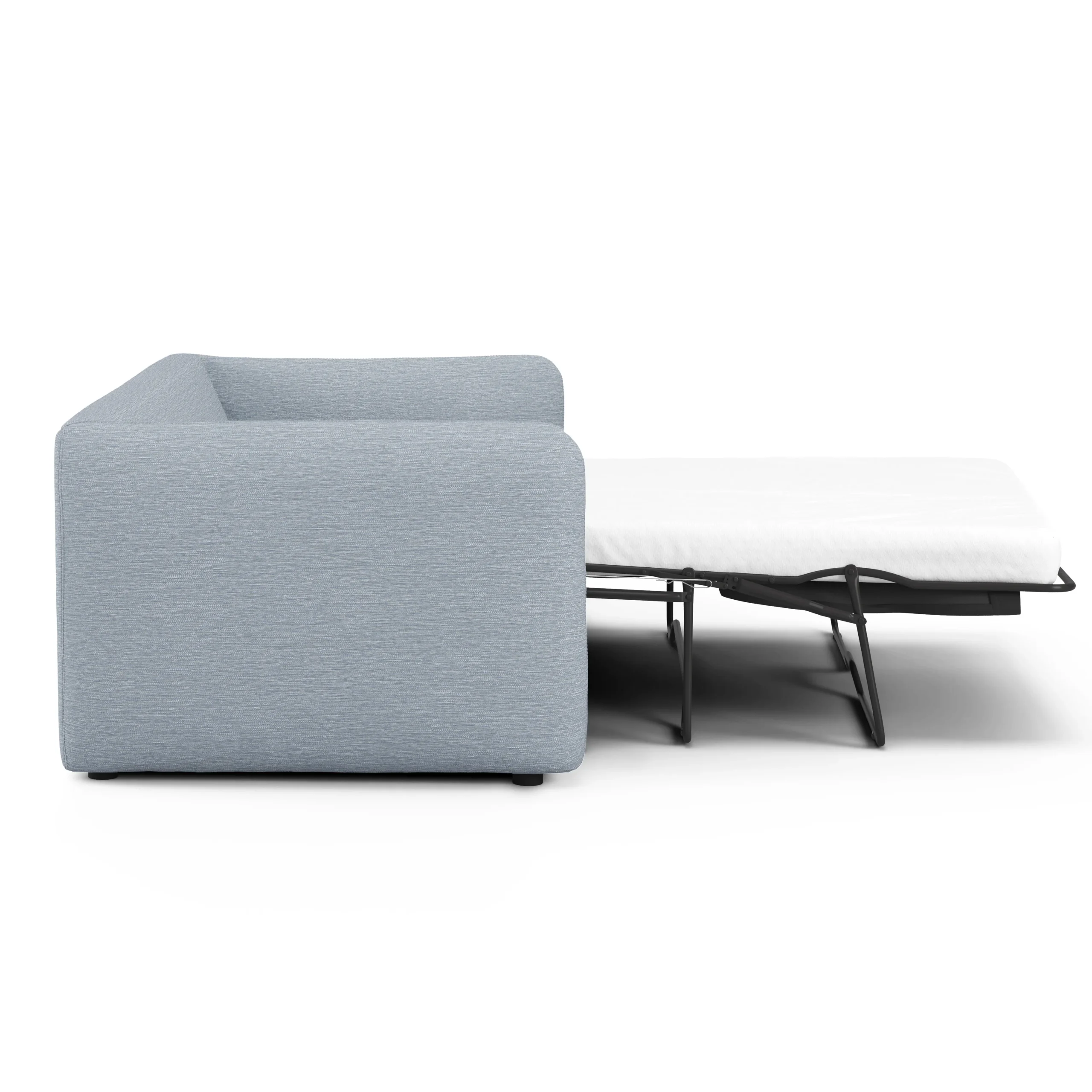 Leigh 86_ Reversible Storage Sleeper Sectional - Silver Light Blue - Image 14