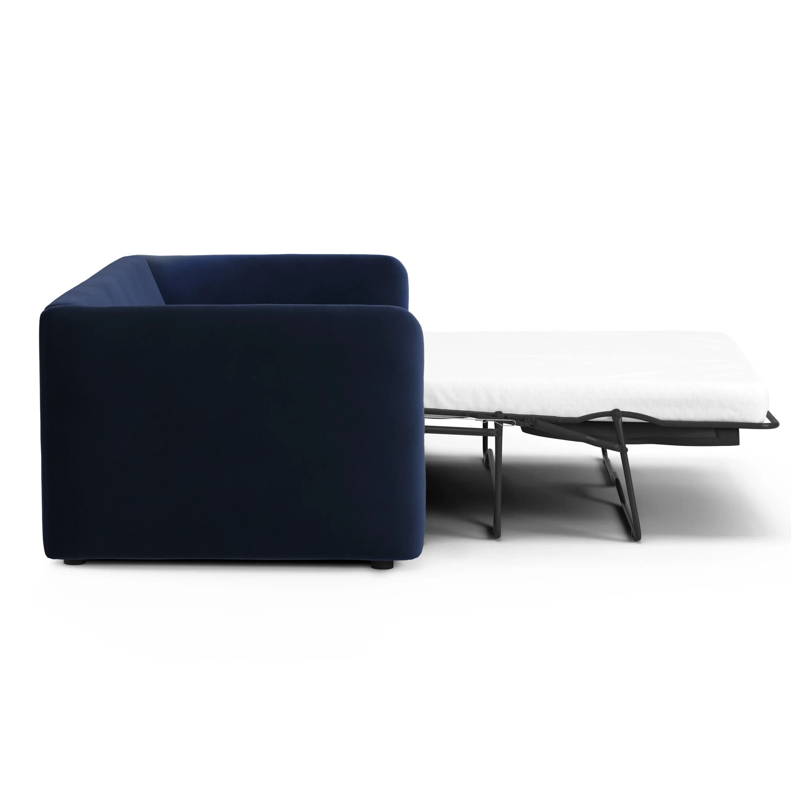 Leigh 86_ Velvet Reversible Storage Sleeper Sectional - Hale Ink - Image 14