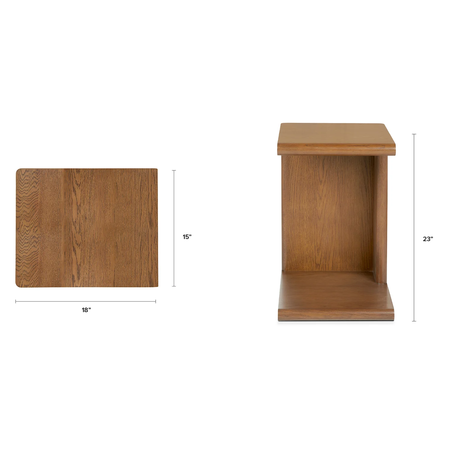 Torme C Side Table - Smoked Oak - Image 2