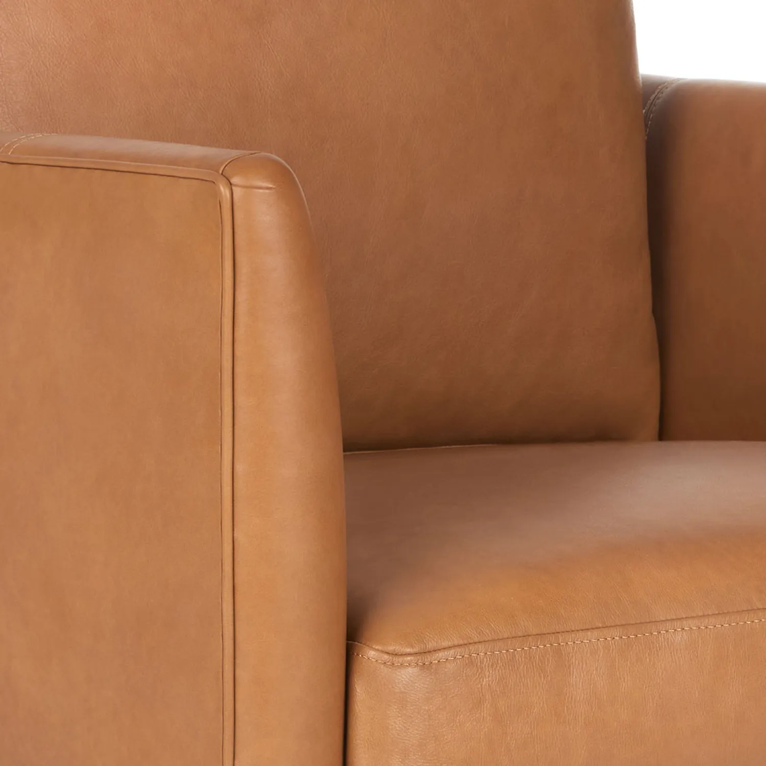 Burrard 32_ Leather Lounge Chair - Bella Caramel - Image 7