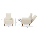 Forrest 32.75_ Recliner Lounge Chair - Sand Ivory