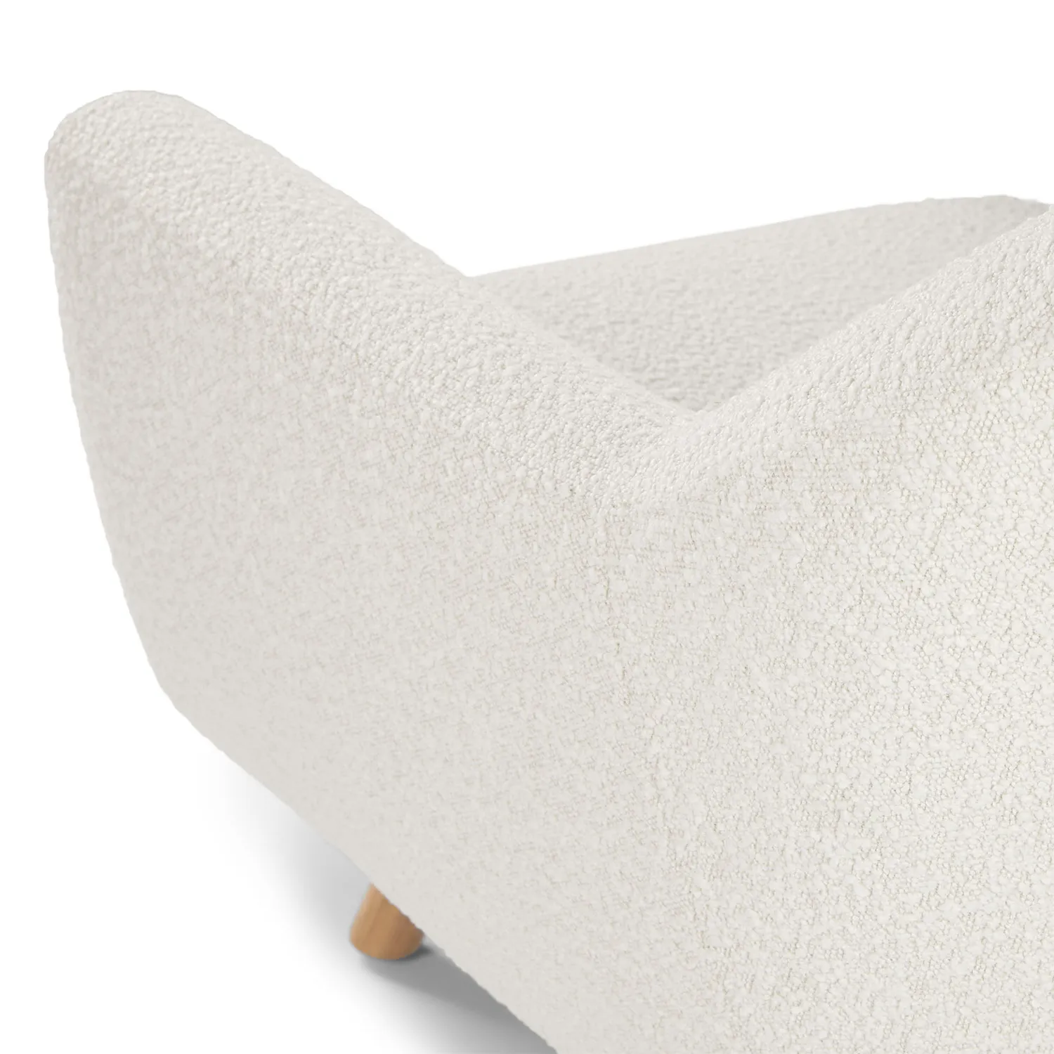 Gabriola 34_ Lounge Chair - Ivory Bouclé - Image 8