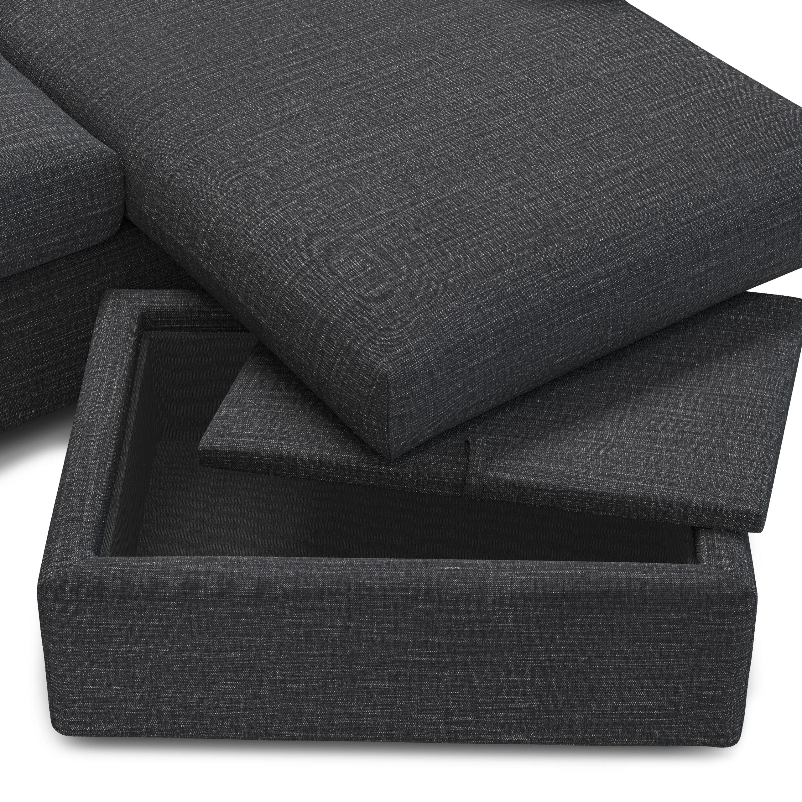 Marina 90_ Reversible Storage Sleeper Sectional - Napa Moss - Image 14