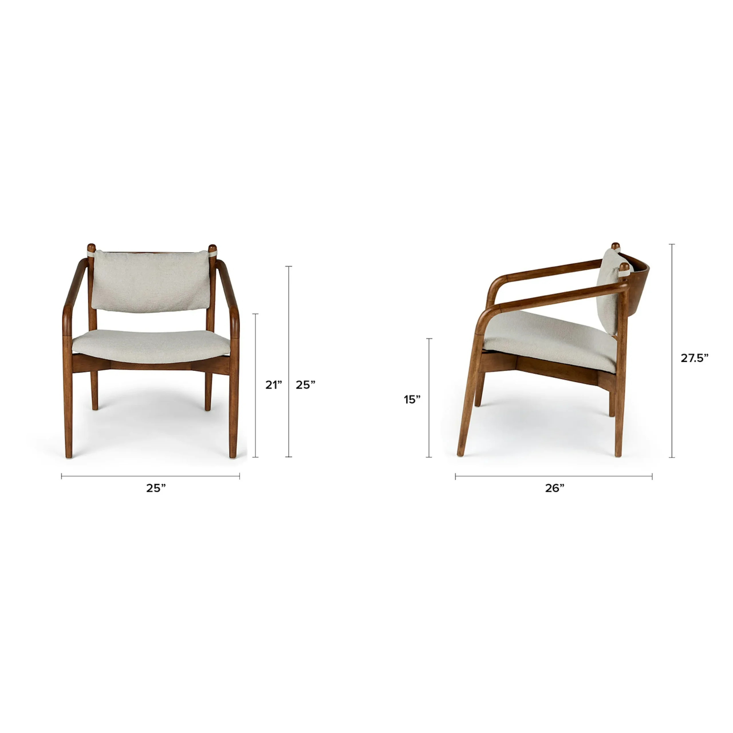 Lento 25_ Lounge Chair - Chalk Gray - Image 2