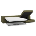 Riley 118_ Right Storage Sleeper Sectional - Napa Moss
