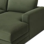 Riley 118_ Velvet Right Storage Sleeper Sectional - Hale Fir Green