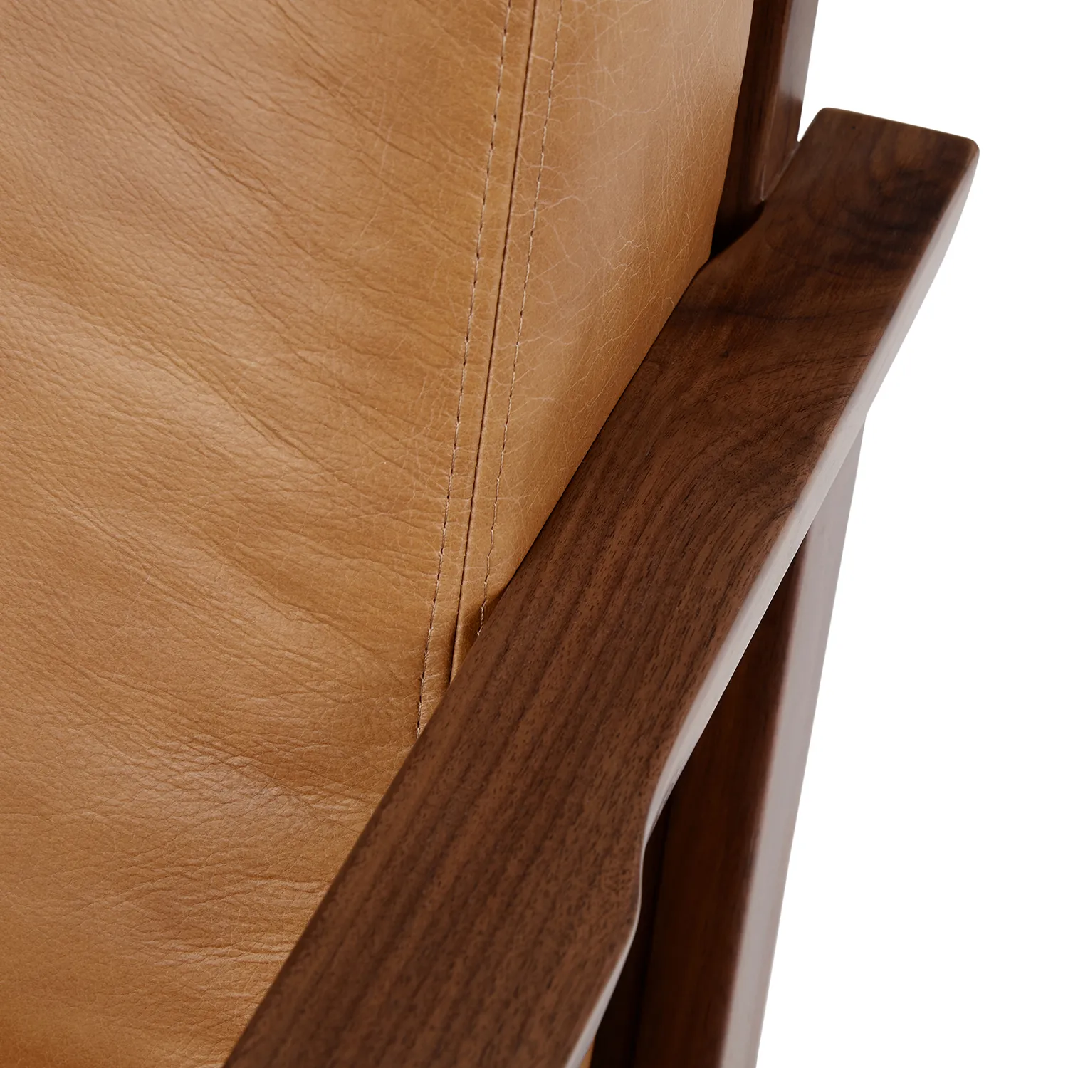 Otio 26_ Leather Lounge Chair - Walnut and Toscana Tan - Image 8