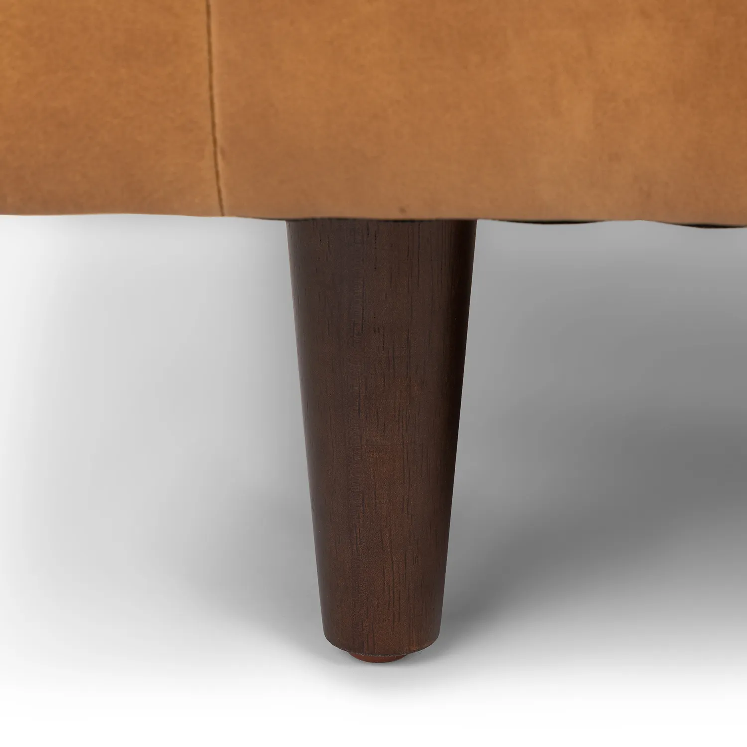 Sven 100_ Tufted Leather Left Sectional - Charme Tan - Image 14