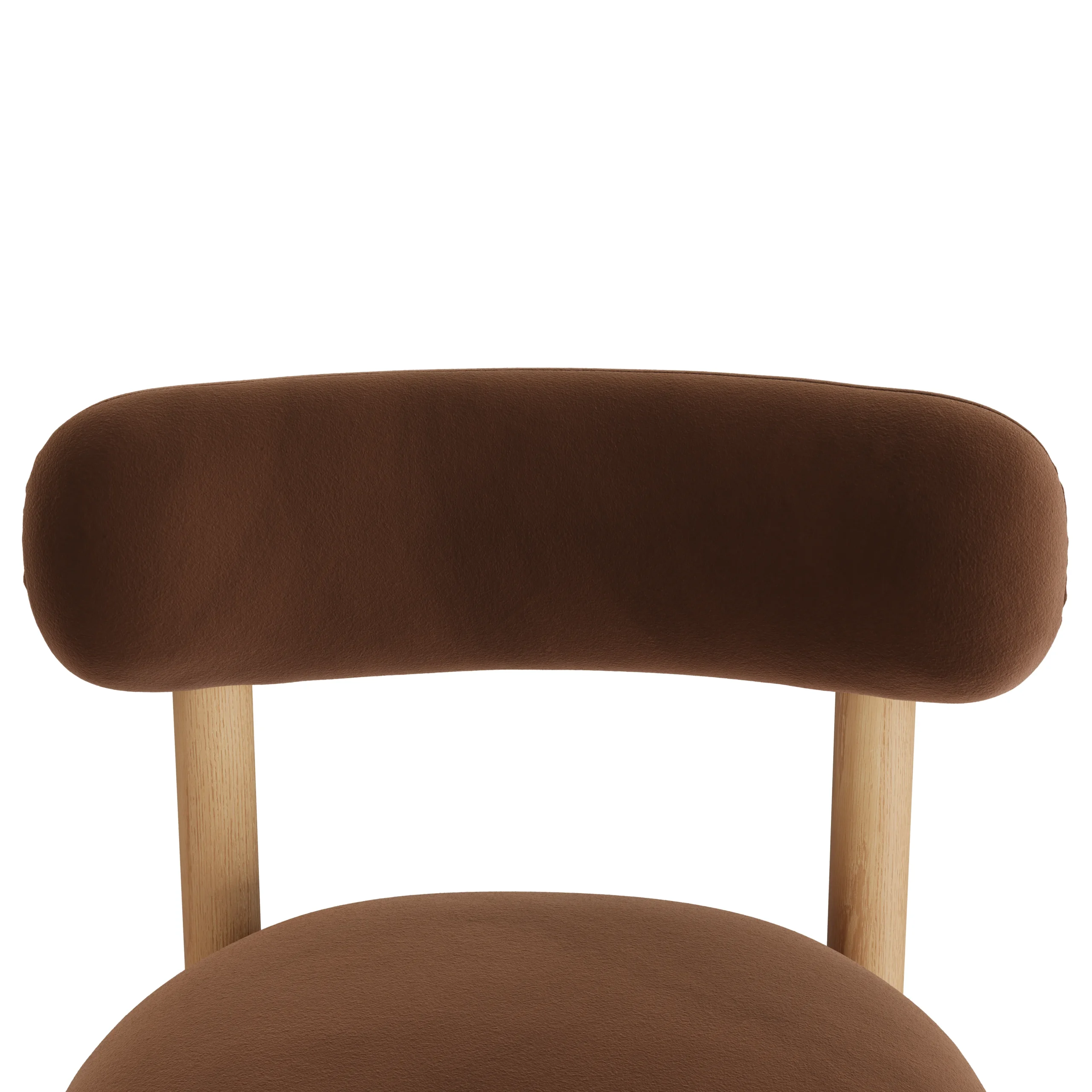 Munk Velvet Dining Chair - White Oak and Hale Earth - Image 14