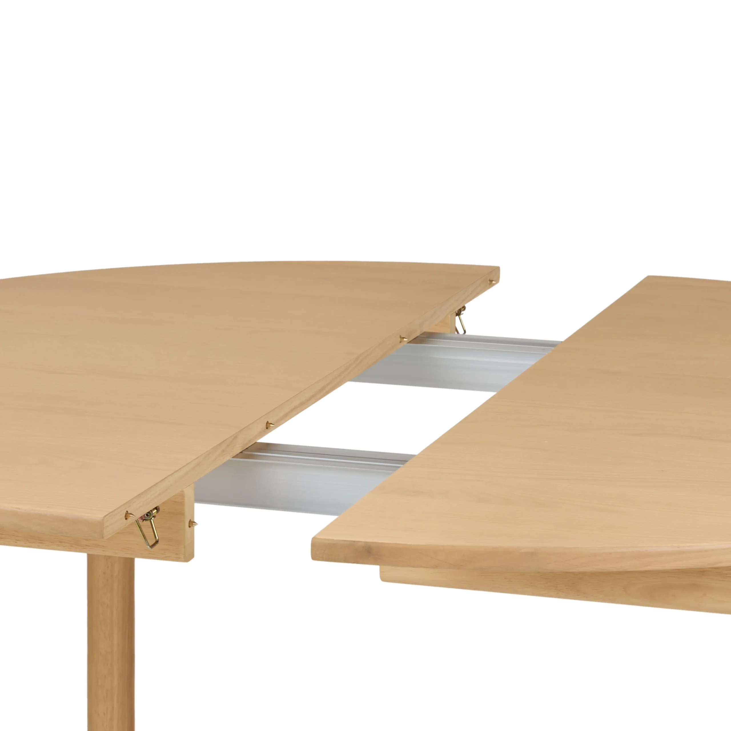 Heidi 48_ - 67.75_ Extendable Round Dining Table - White Oak - Image 14