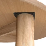 Adel 55.5_ Round Dining Table - White Oak