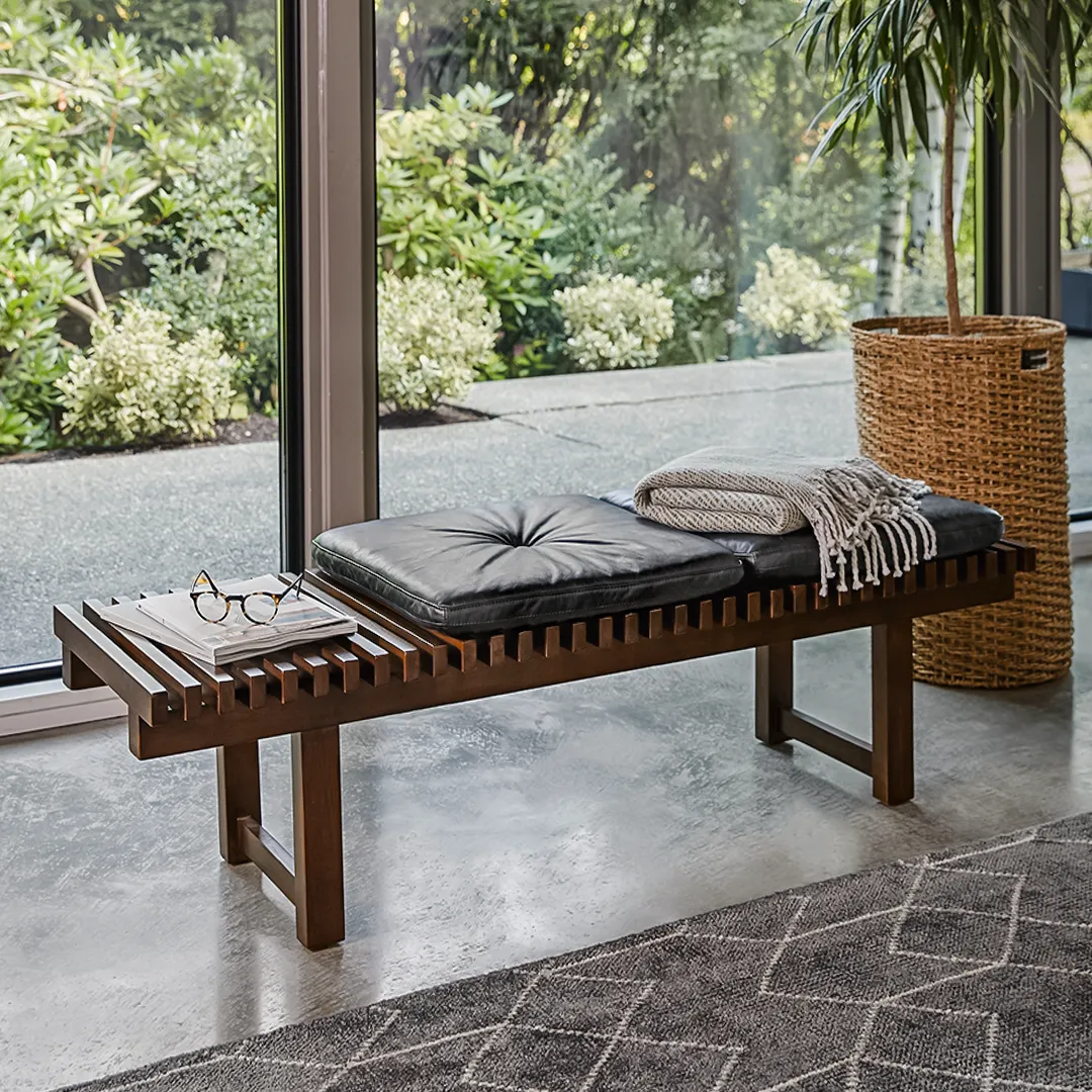 Ripa 59_ Leather Bench - Oxford Black - Image 15