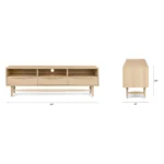 Lenia 63_ Low Media Unit - White Oak