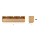 Leif 80_ Media Unit - White Oak
