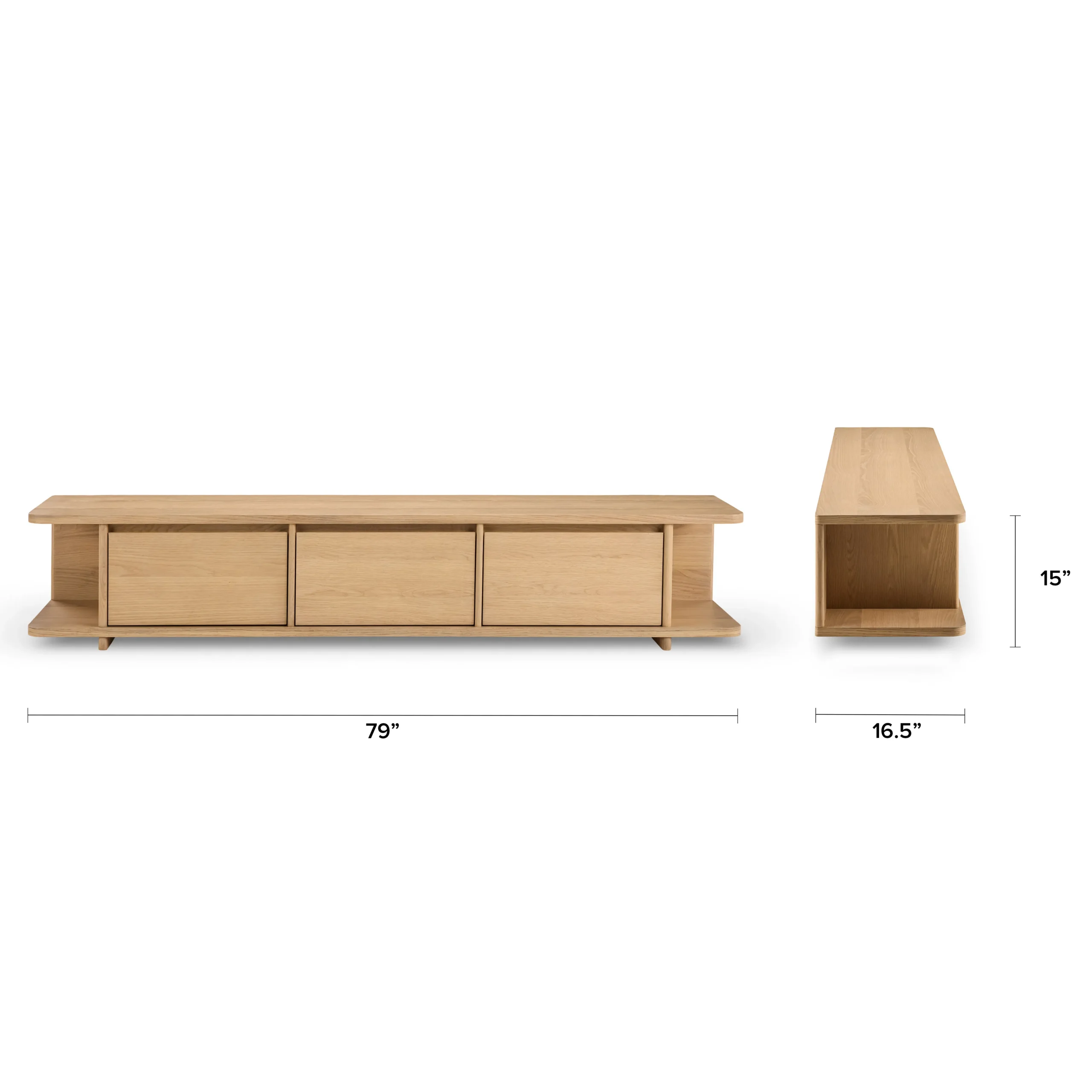 Judith 79_ Low Media Unit - White Oak - Image 9