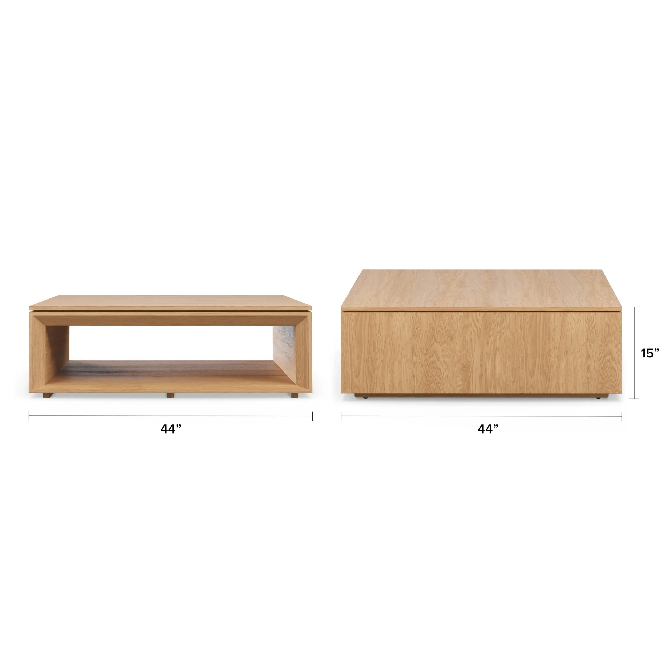 Suri 44_ Square Coffee Table - White Oak - Image 5