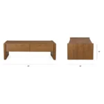 Torme 48_ Storage Coffee Table - Smoked Oak