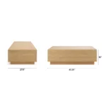 Leif 47_ Storage Coffee Table - White Oak