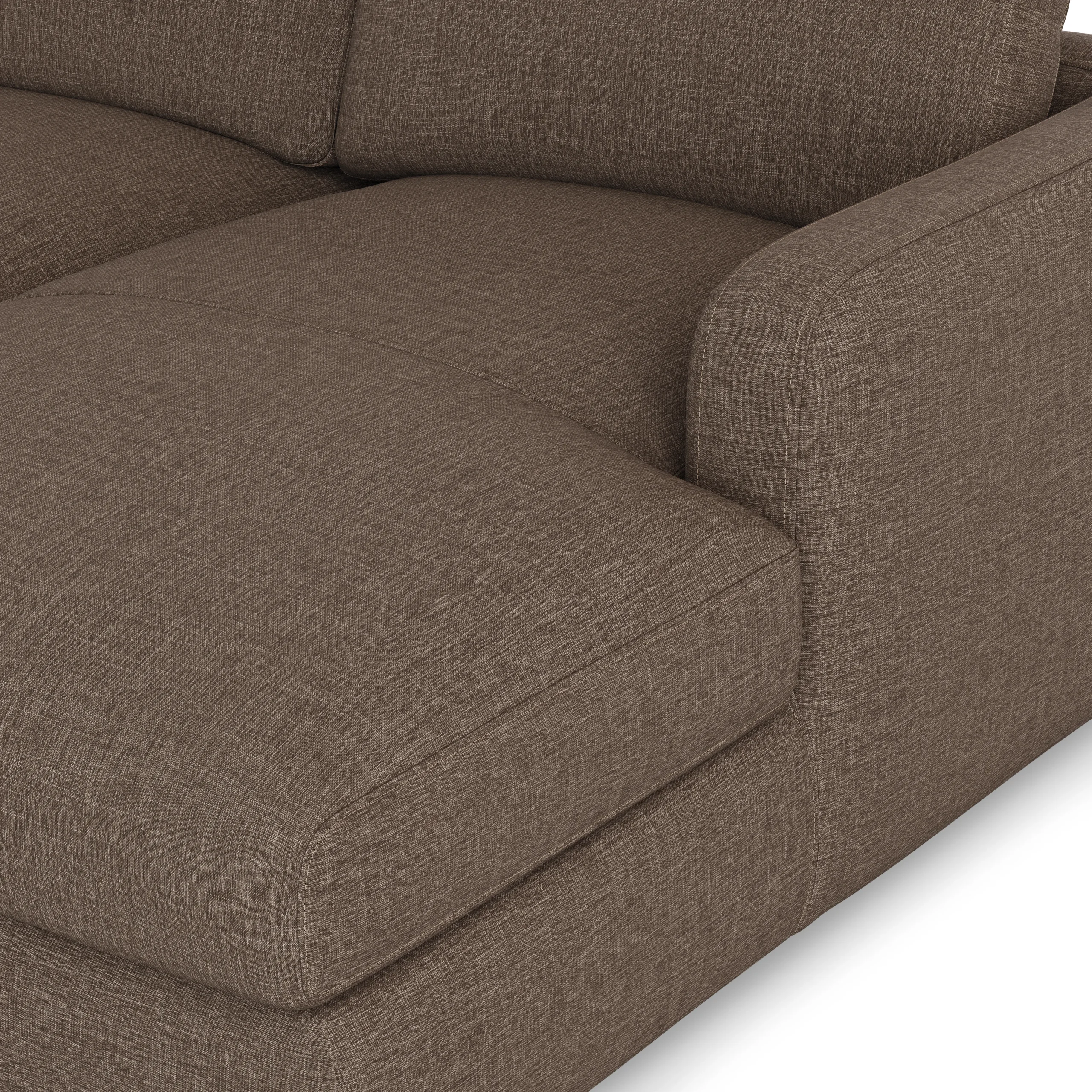 Vati 114_ Right Storage Sleeper Sectional - Natural Oak and Buckler Brown - Image 15