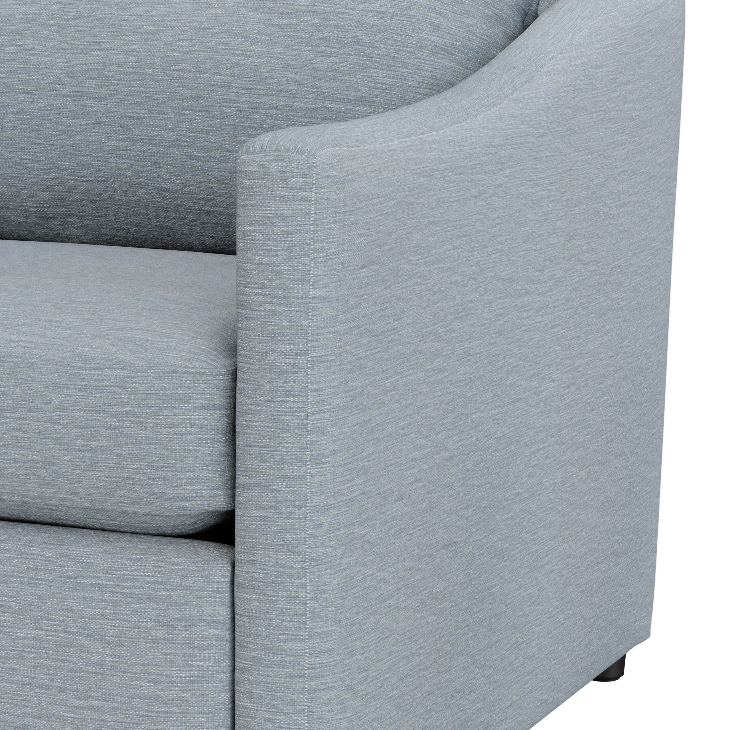Landry 109_ Left Storage Sleeper Sectional - Silver Light Blue - Image 15