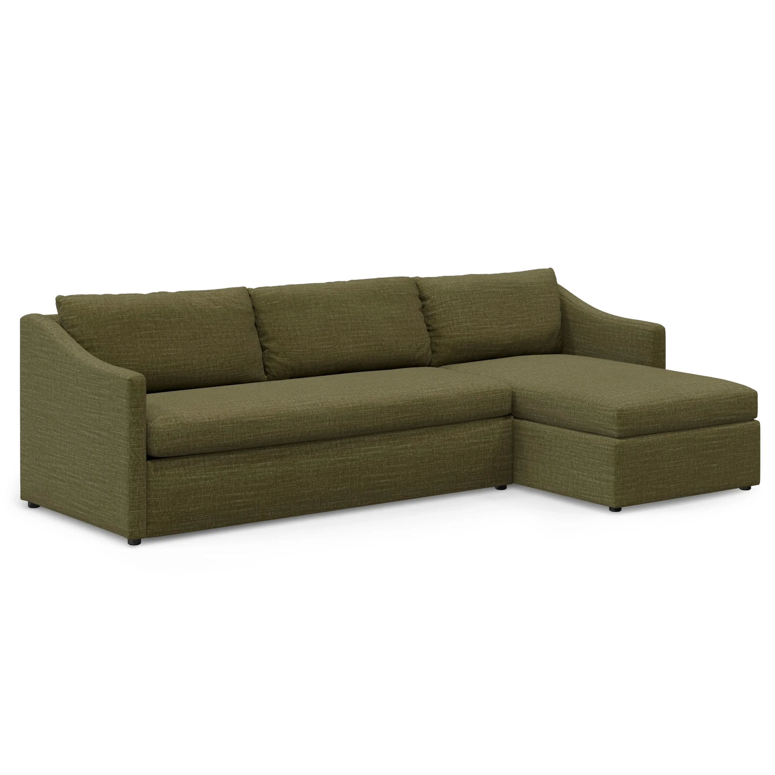 Landry 109_ Right Storage Sleeper Sectional - Napa Moss - Image 15