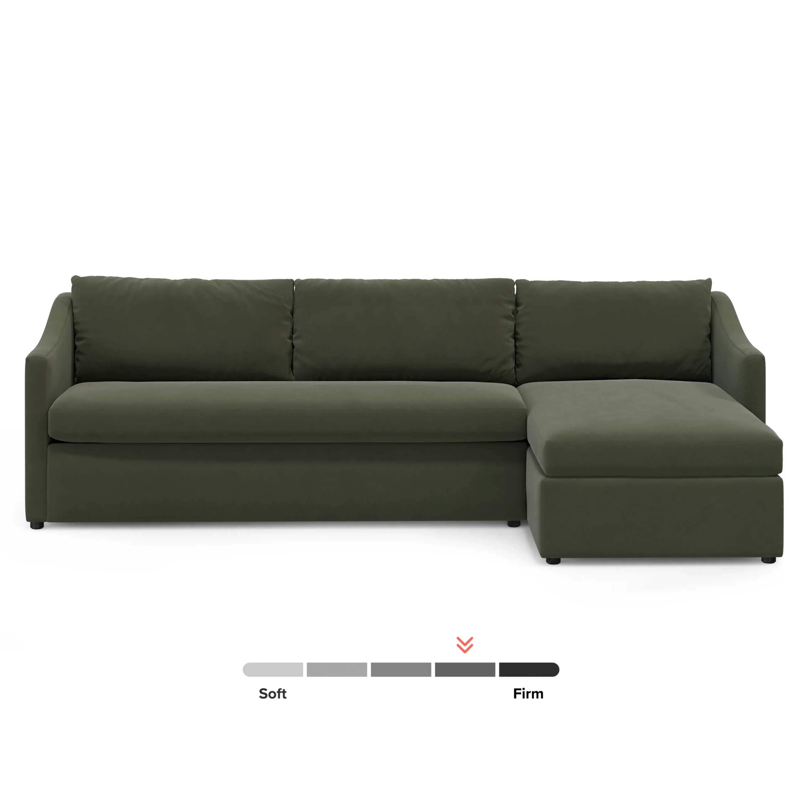 Landry 109_ Velvet Right Storage Sleeper Sectional - Hale Fir Green - Image 12