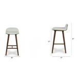 Sede Counter Stool - Walnut and Mist Gray