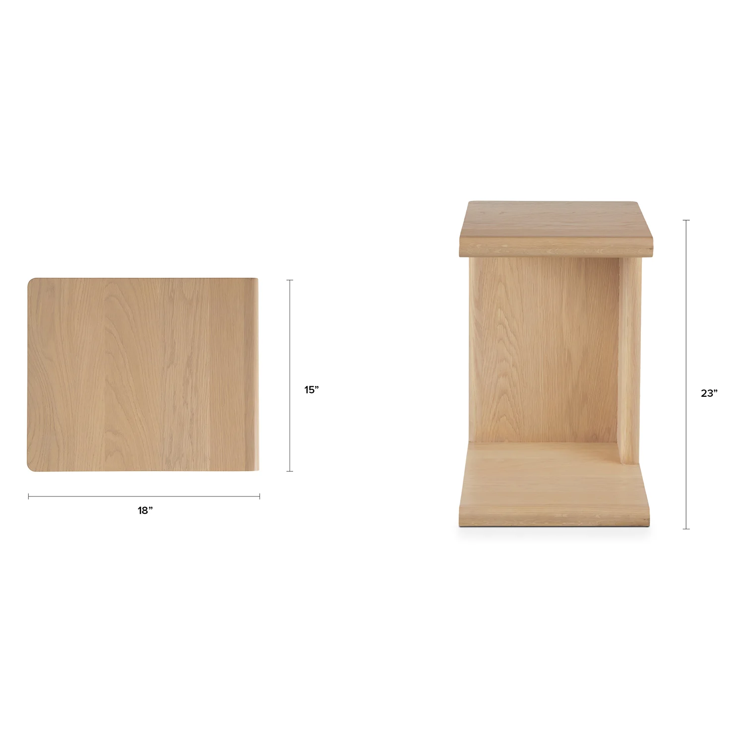 Torme C Side Table - White Oak - Image 2