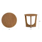 Tovi Side Table - Smoked Oak
