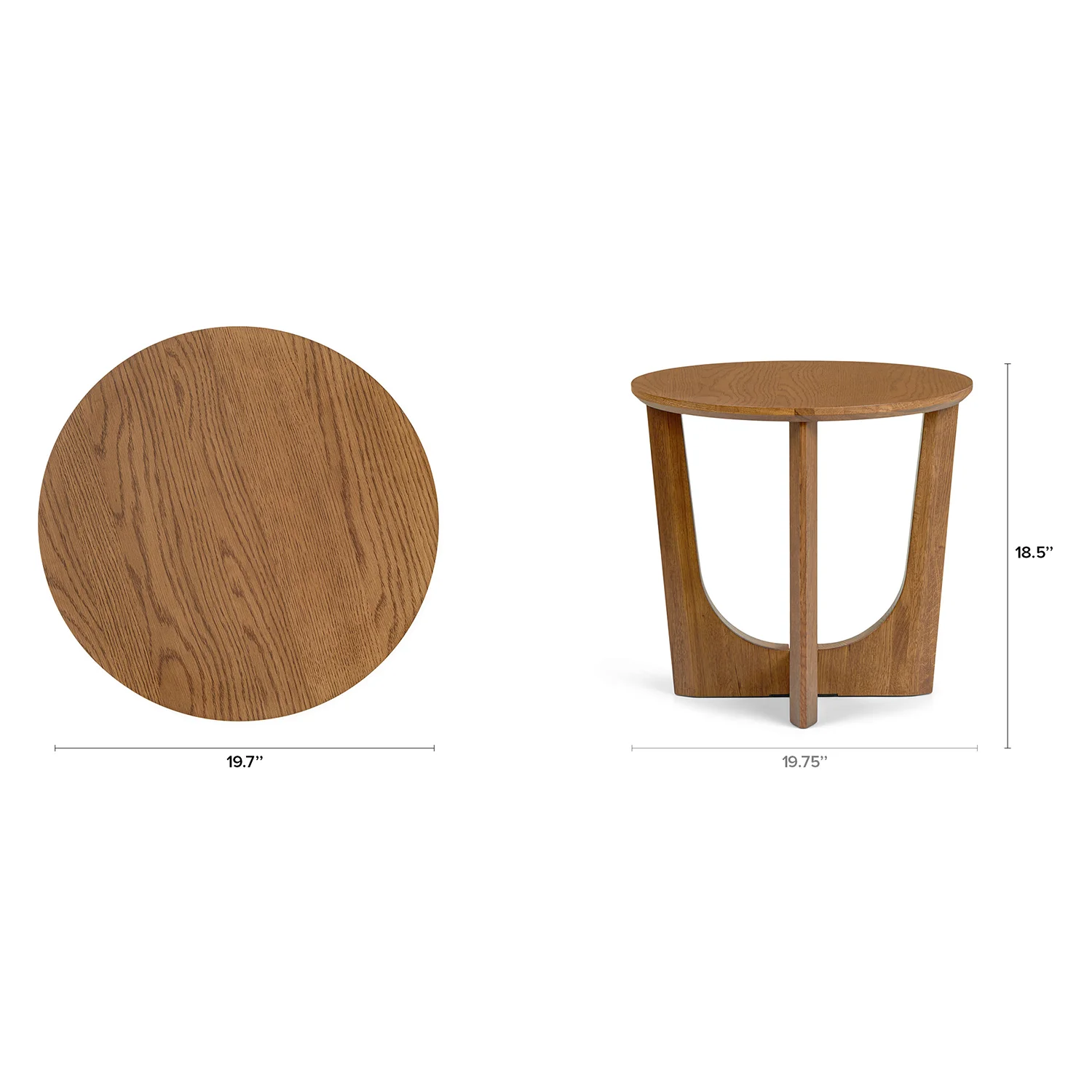 Tovi Side Table - Smoked Oak - Image 2