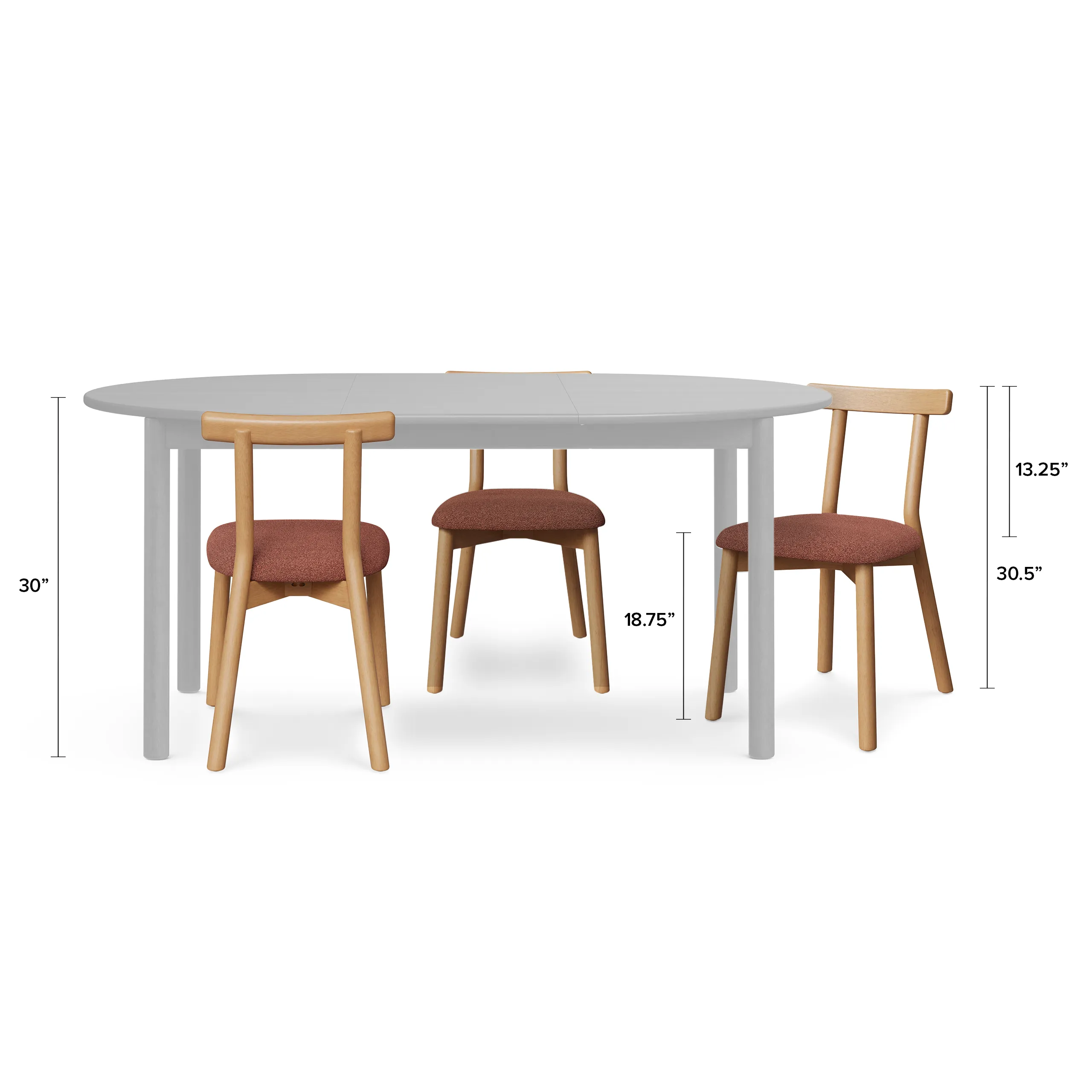 Ulka Dining Chair - White Oak and Ratine Oxide - Image 15