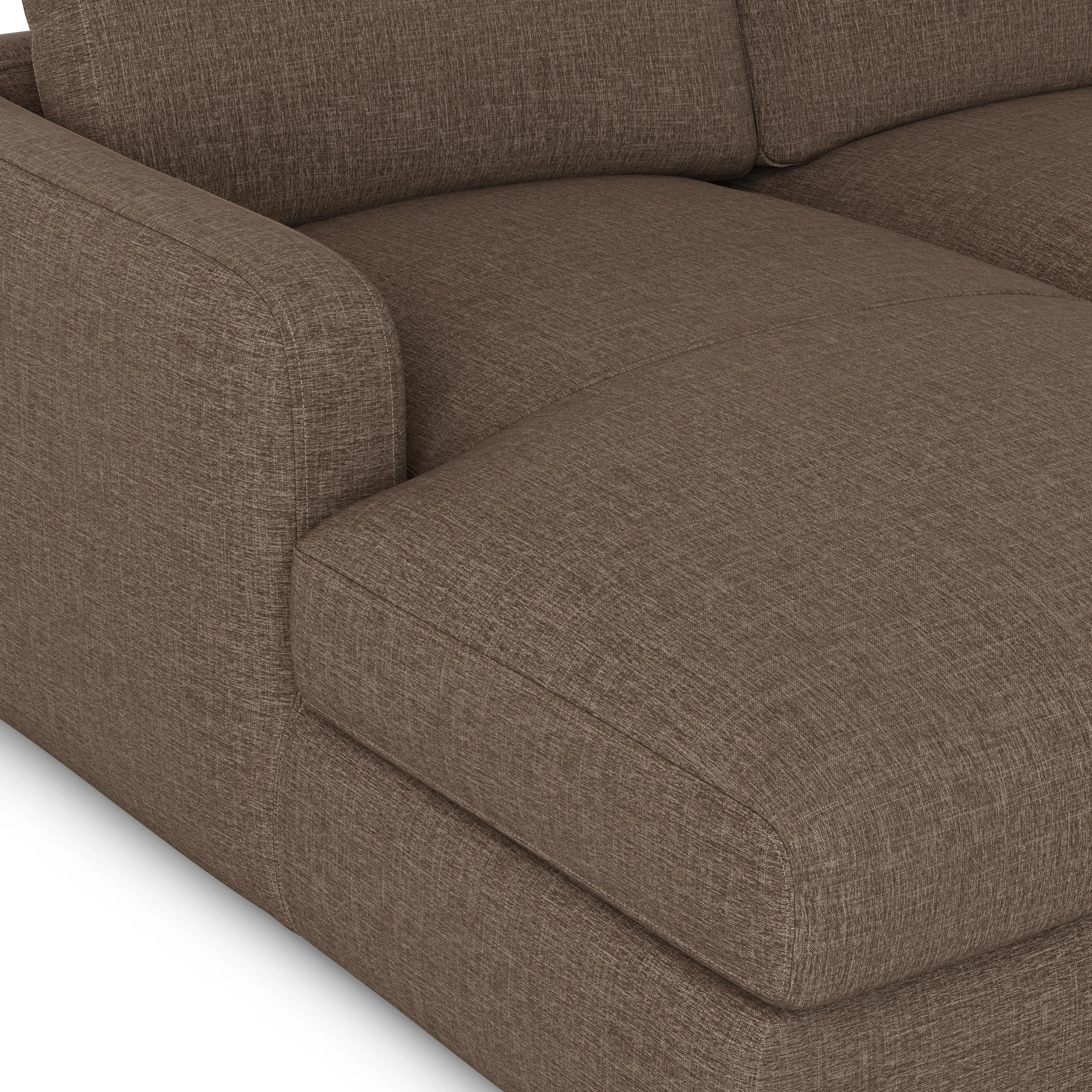Vati 114_ Left Storage Sleeper Sectional - Natural Oak and Buckler Brown - Image 15