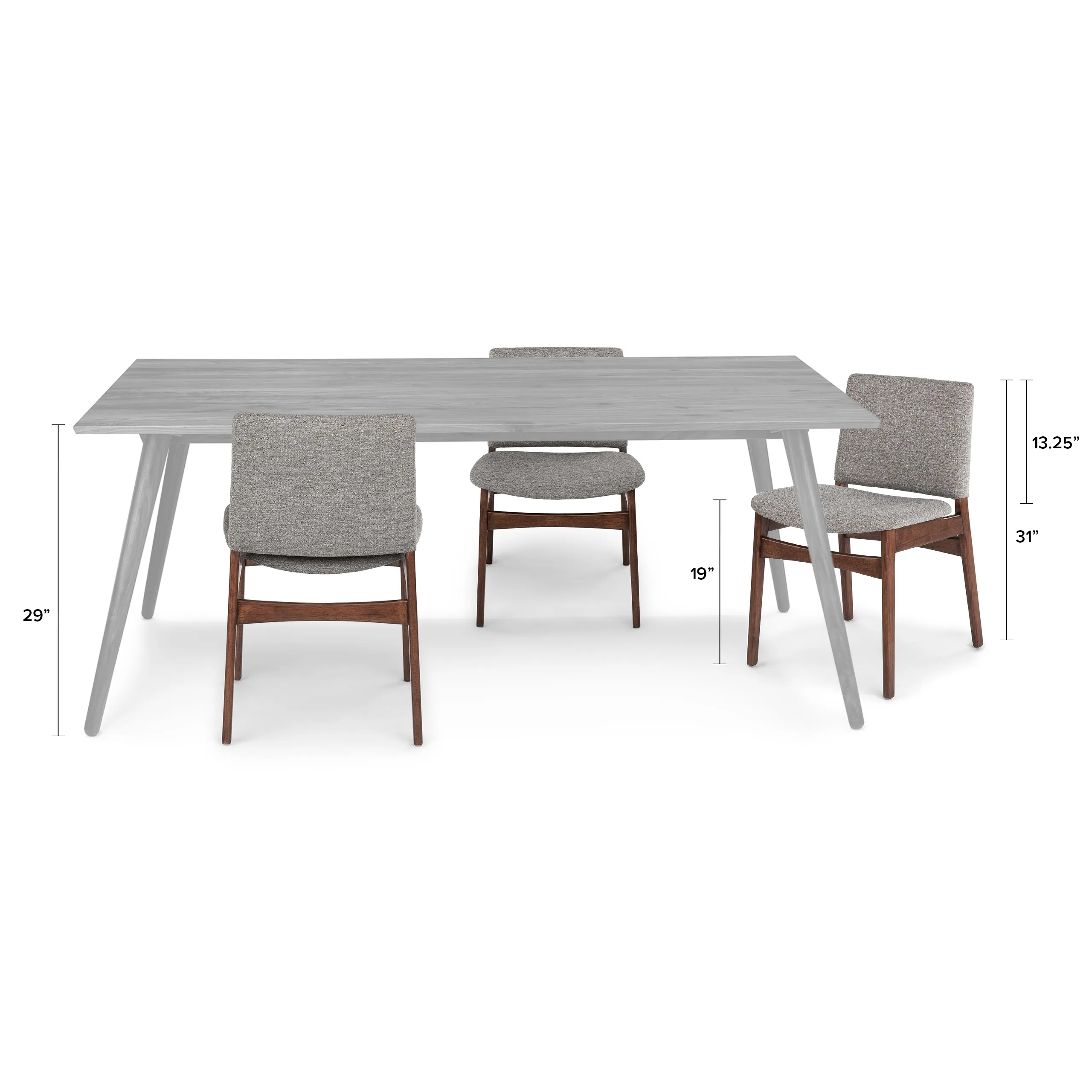 Nosh Dining Chair - Walnut and Quarry Gray - Image 15