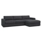 Riley 118_ Right Storage Sleeper Sectional - Napa Charcoal