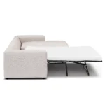 Riley 118_ Right Storage Sleeper Sectional - Napa White