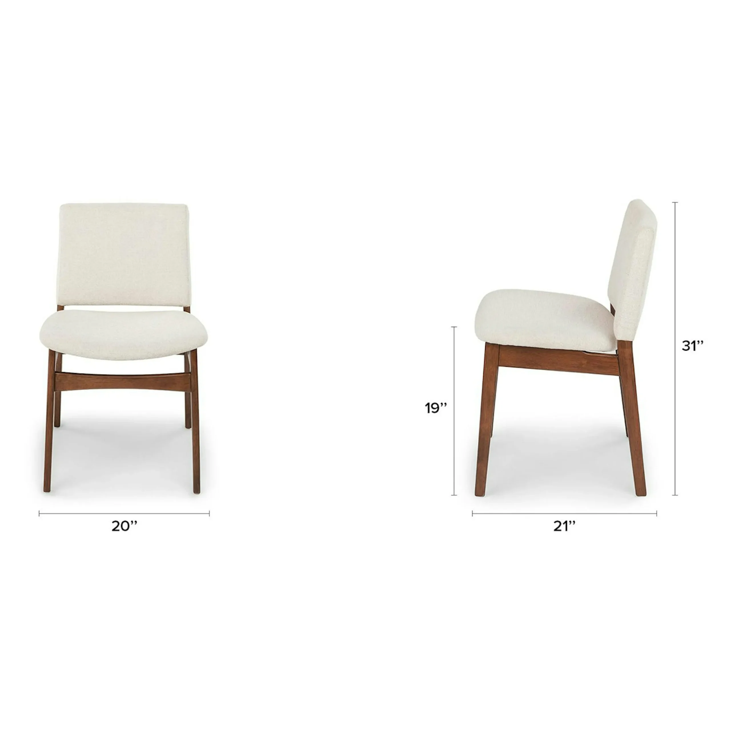 Nosh Dining Chair - Walnut and Chalk Gray - Image 15