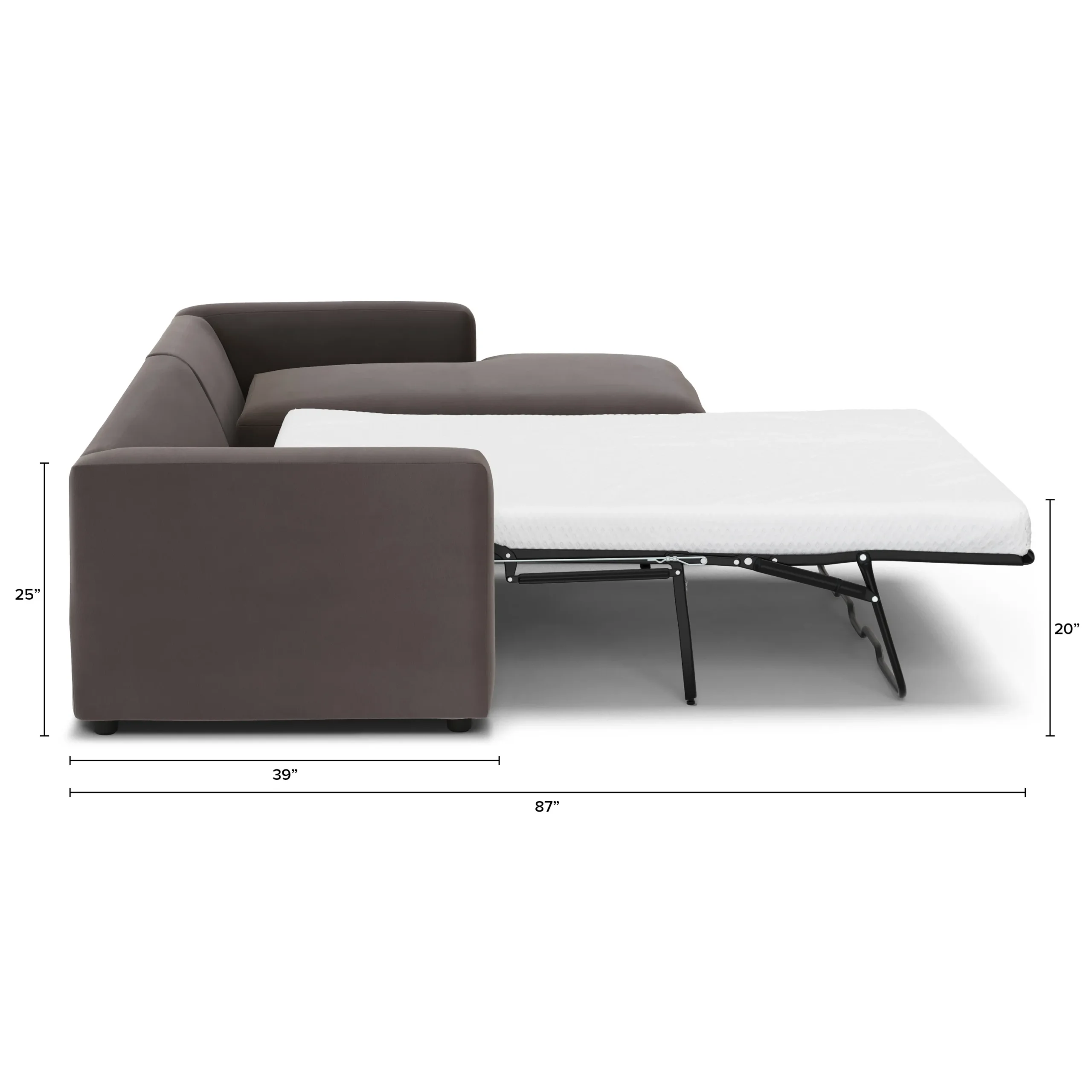 Riley 118_ Velvet Right Storage Sleeper Sectional - Hale Warm Gray - Image 12