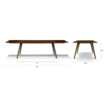 Seno 71_ - 110_ Extendable Dining Table - Walnut