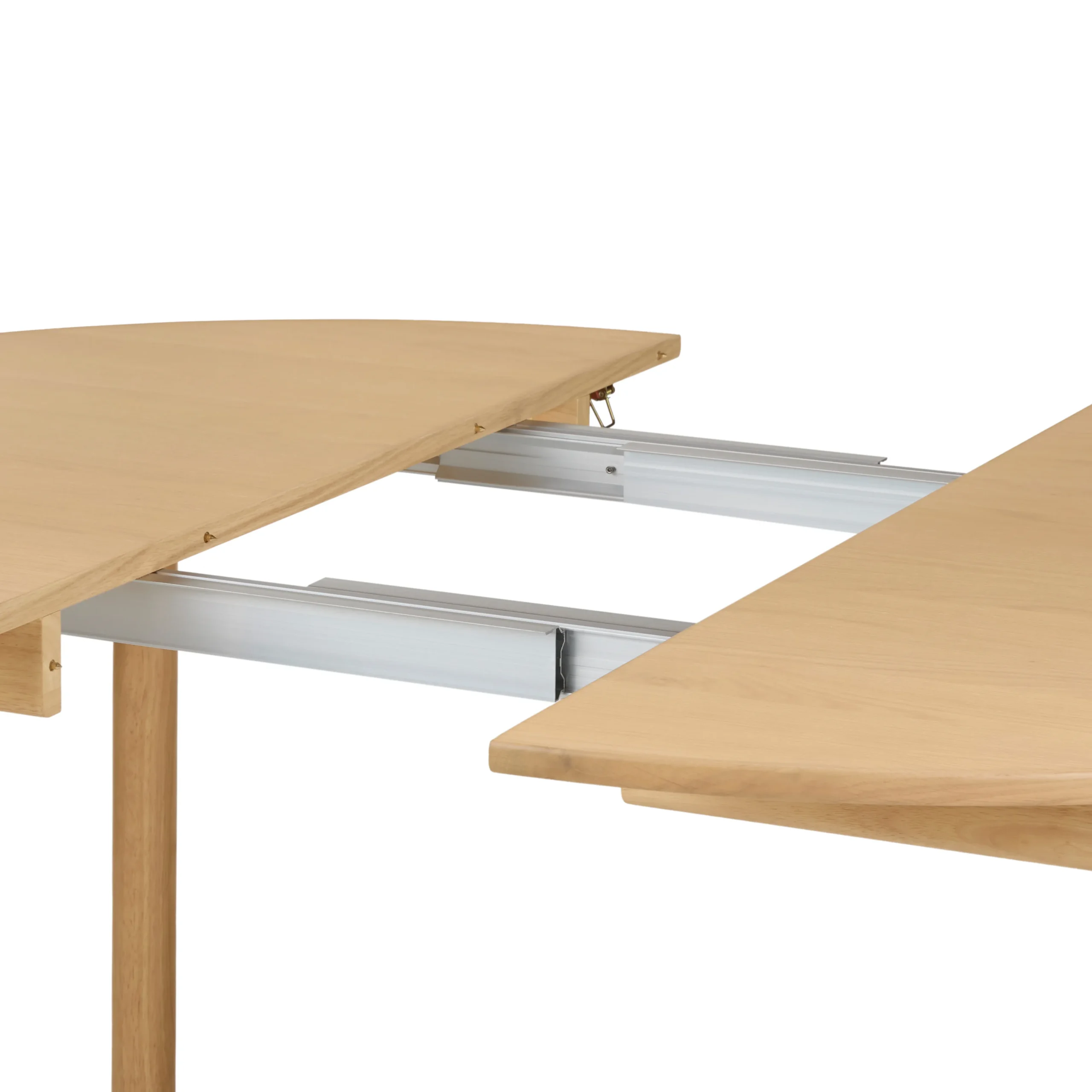 Heidi 48_ - 67.75_ Extendable Round Dining Table - White Oak - Image 15