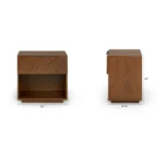 Nera 1-Drawer Nightstand - Walnut