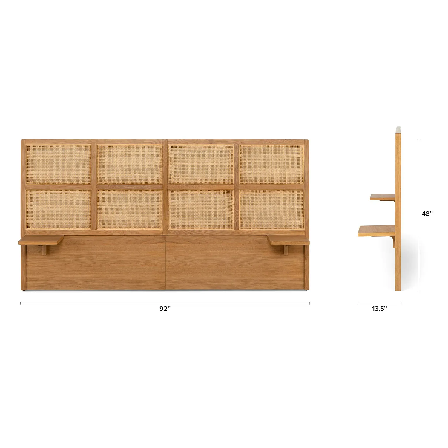 Olalla Queen Headboard - Oak - Image 15