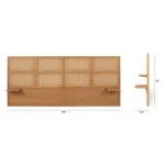 Olalla King Headboard - Oak