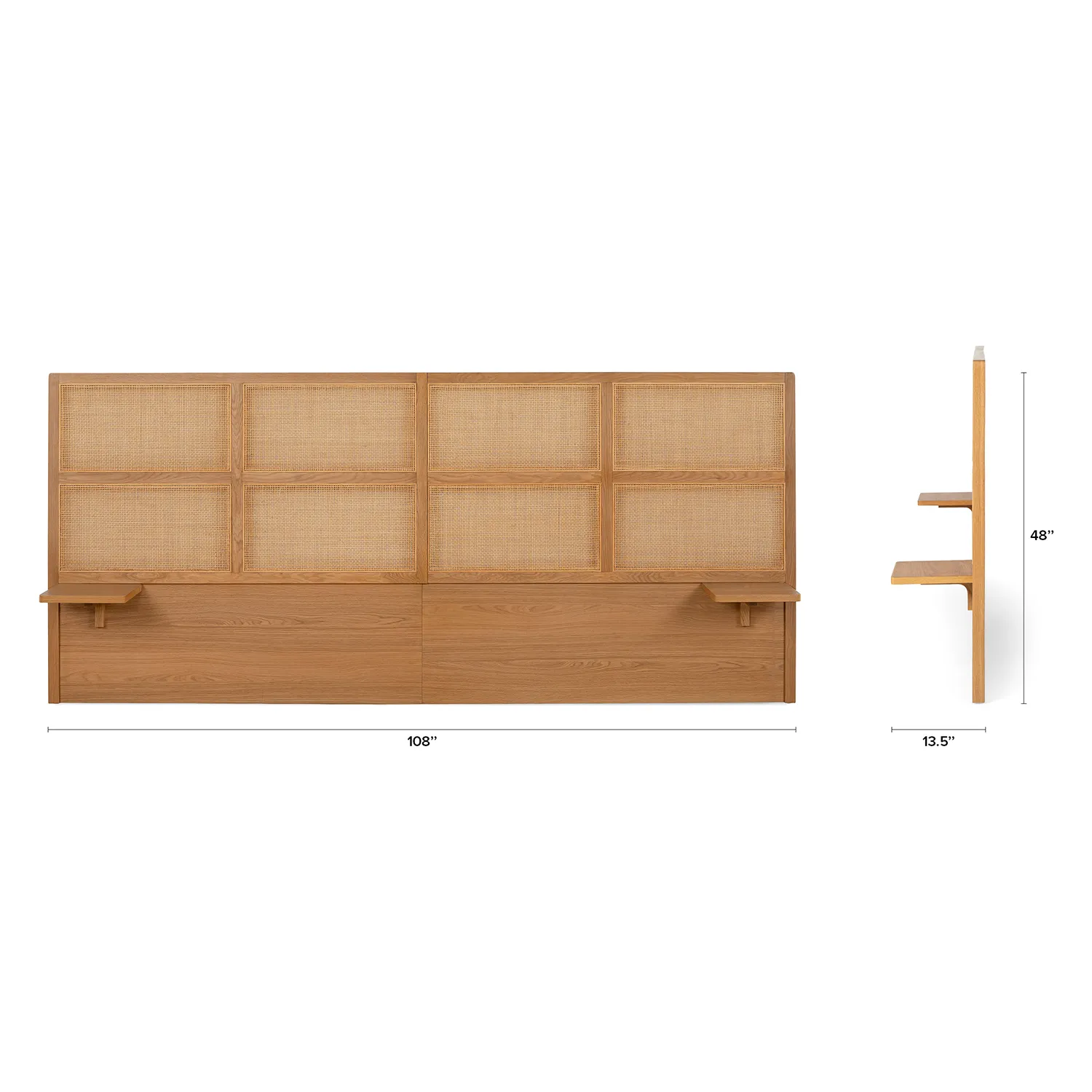 Olalla King Headboard - Oak - Image 15
