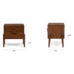 Vireo 2-Drawer Nightstand - Walnut